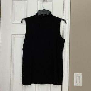 JM Collection Black Sleeveless Tank Top